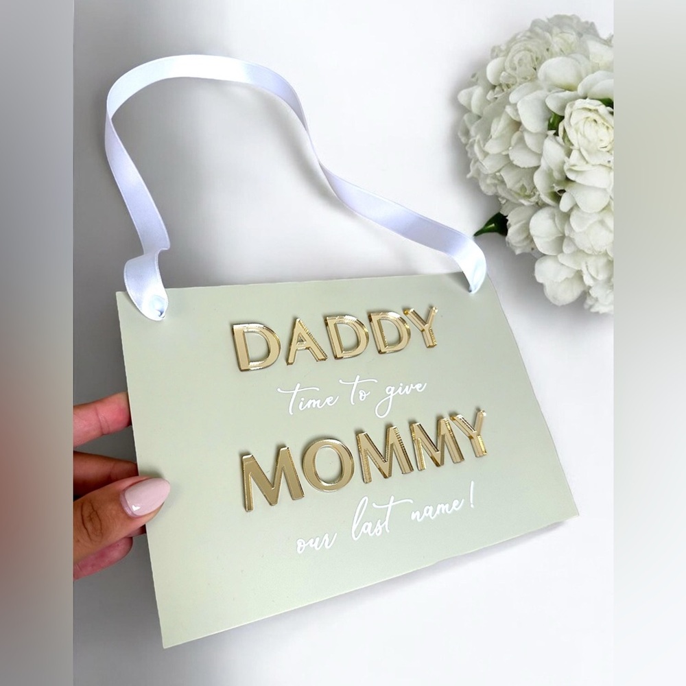 Wedding Plaque for Ceremony, Flower Girl, Ring Bearer, Custom Wedding Sign
